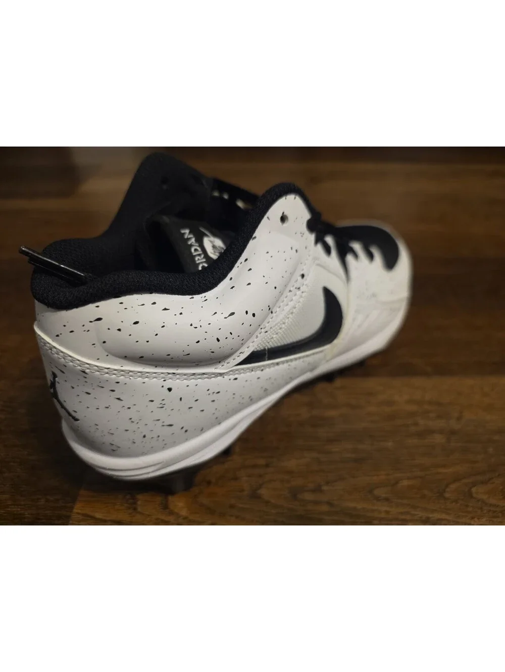Size 9.5 - Air Jordan Stadium 90 TD Cleat 'White Black' HQ0210 100 Men's